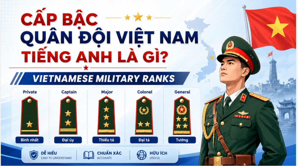 Cấp bậc quân đội Việt Nam bằng tiếng Anh