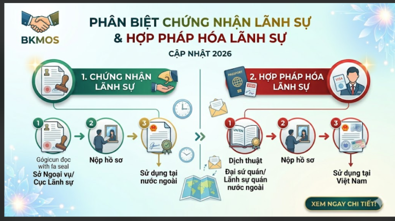 Phân biệt chứng nhận lãnh sự và hợp pháp hóa lãnh sự