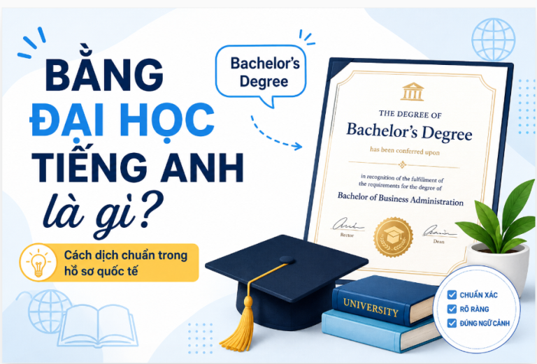 Bằng đại học tiếng anh là gì