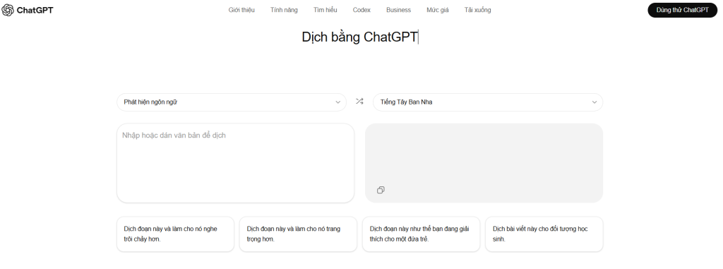 ChatGPT Translate