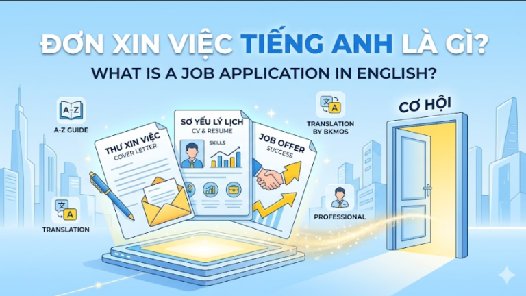 Đơn xin việc tiếng anh là gì
