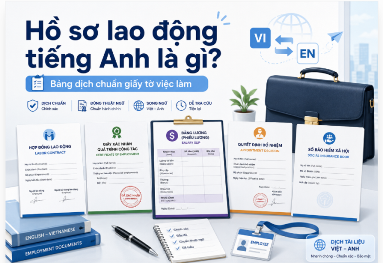 Hồ sơ lao động tiếng Anh là gì