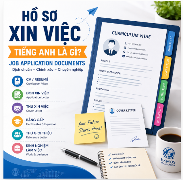 Hồ sơ xin việc tiếng Anh là gì