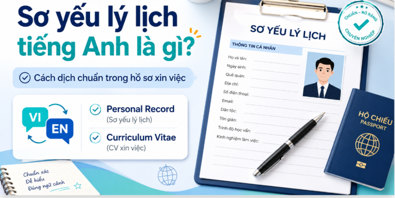 Sơ yếu lý lịch tiếng Anh là gì