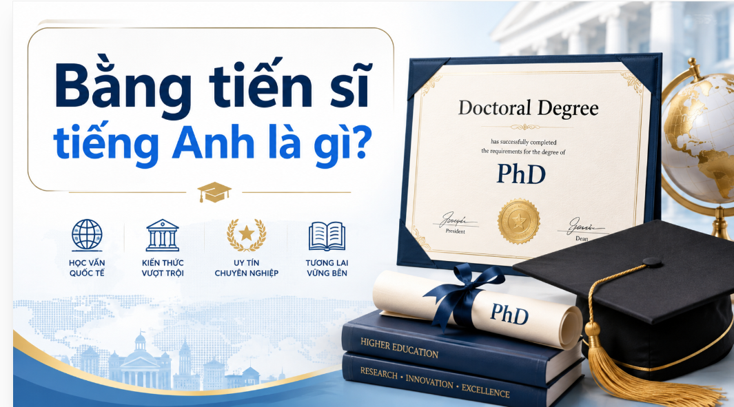 Bằng tiến sĩ tiếng anh là gì