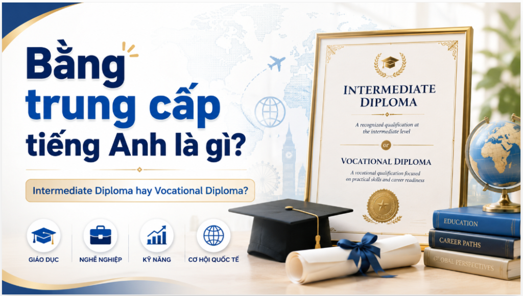 bằng trung cấp tiếng anh là gì