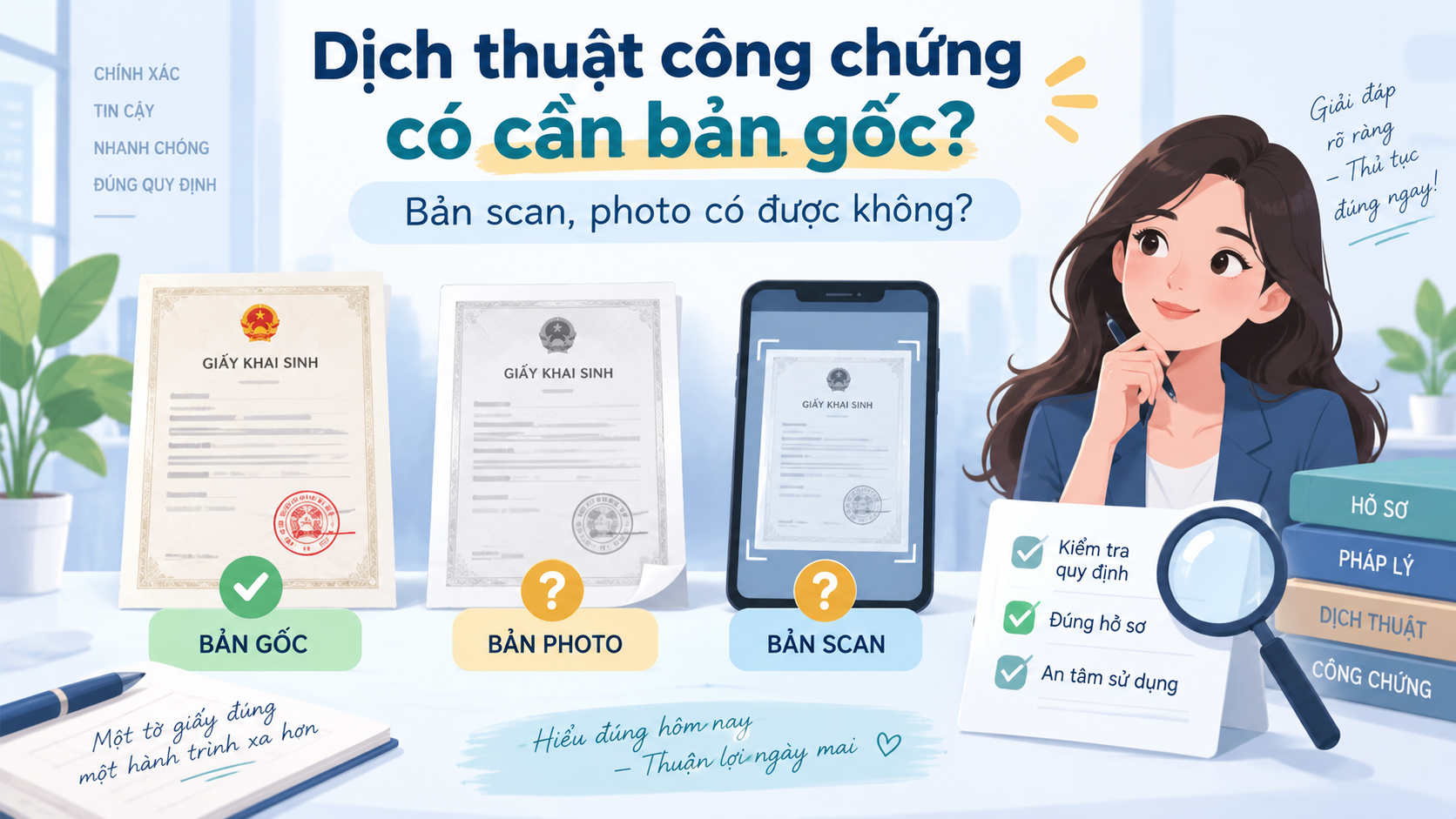 Dịch thuật công chứng cần bản gốc không
