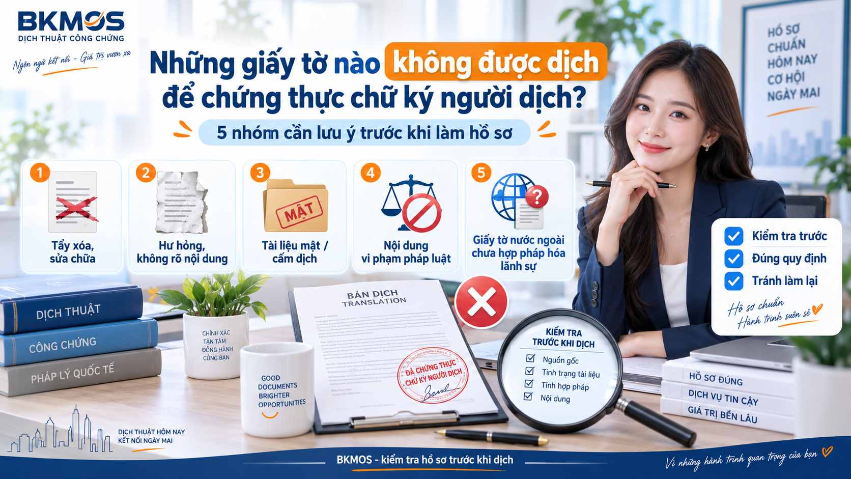 Những giấy tờ nào không được dịch để chứng thực