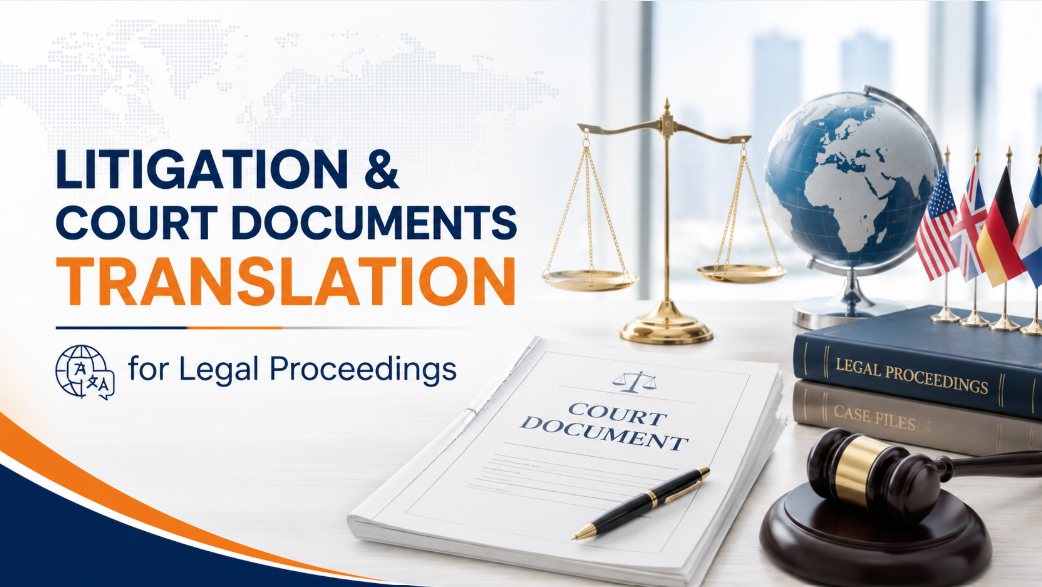 Litigation and court documents translation for legal proceedings by BKMOS